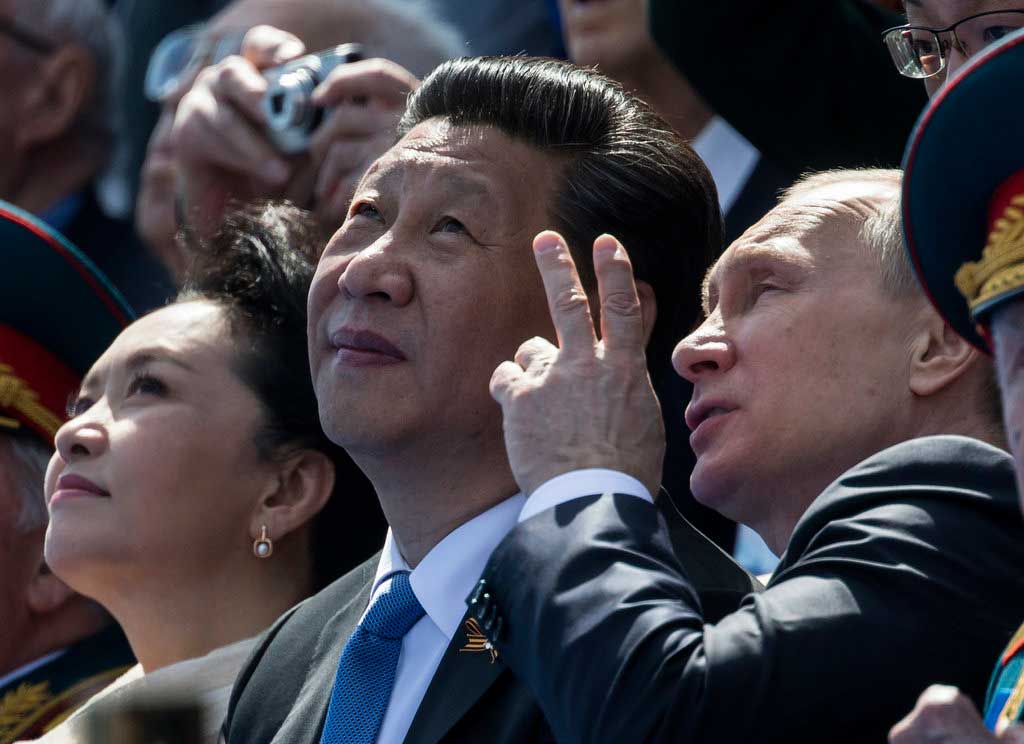 Photo de Xi Jinping avec Vladimir Poutine