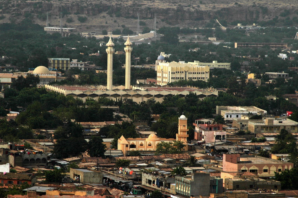 Vue aérienne de Bamako