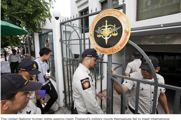 Copie d’écran du Bangkok Post, le 11 août 2015