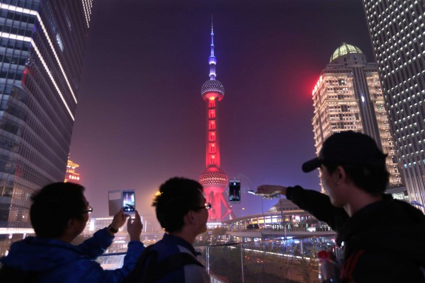 Pearl tower shanghai tricolore