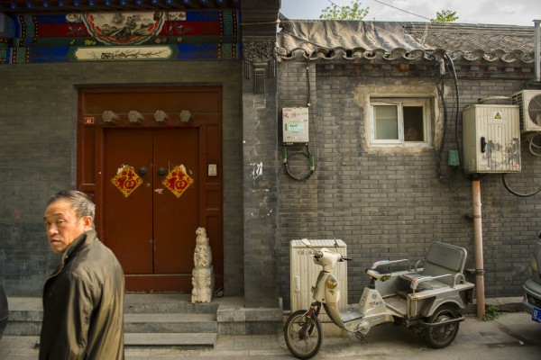 Un "hutong" ou ruelle en mandarin dans le centre-ville de Pékin. Ici, Dongsi Liutiao Hutong en avril 2014.