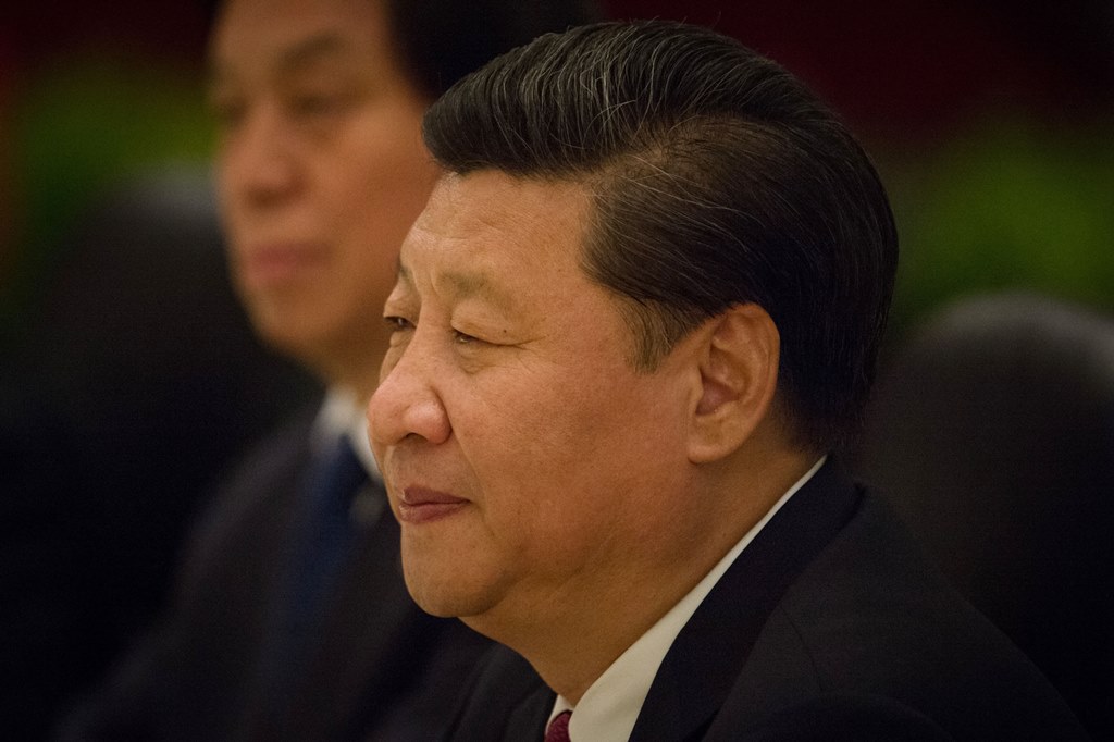 Le président chinois Xi Jinping lors de sa rencontre historique avec et son "homologue" taïwanais Ma Ying-jeou à Singapour le 7 novembre 2015