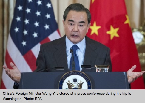 Le ministre des Affaires étrangères Wang Yi à Washington