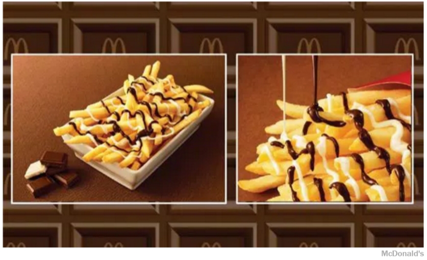 McChoco Potato, délicieuses frites nappées de chocolat