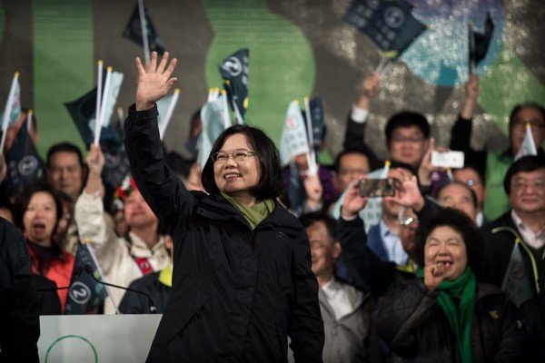 Tsai Ing-wen, la candidate et chef du parti démocrate progressiste (PDP)