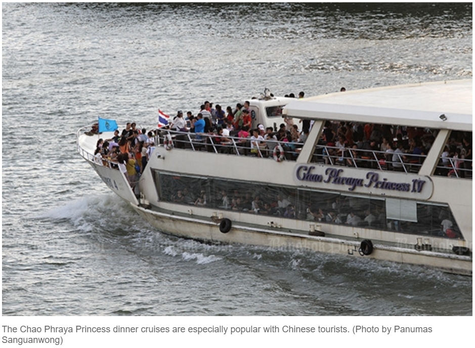 Chao Phraya Princess, navire de croisière prisé des touristes chinois