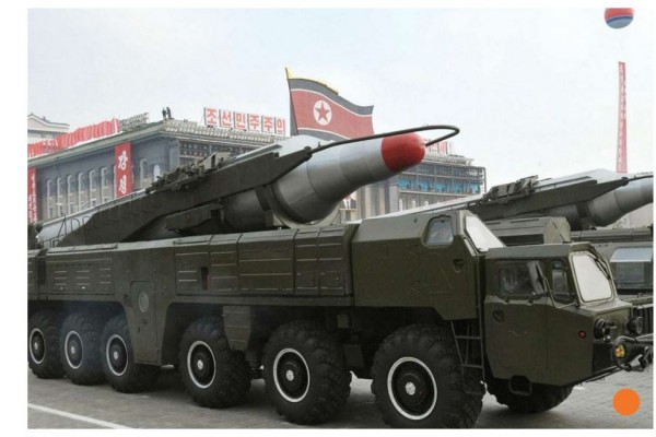 Pour fêter l'anniversaire de Kim Il-sung, la Corée du Nord préparerait un tir de missiles. Copie d'écran du "South China Morning Post", le 14 avril 2016.