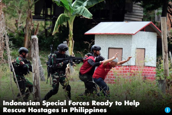 Les forces spéciales indonésiennes réaffirment être prête à secourir les otages aux Philippines. Copie d'écran de "Jakarta Globe", le 4 avril 2016
