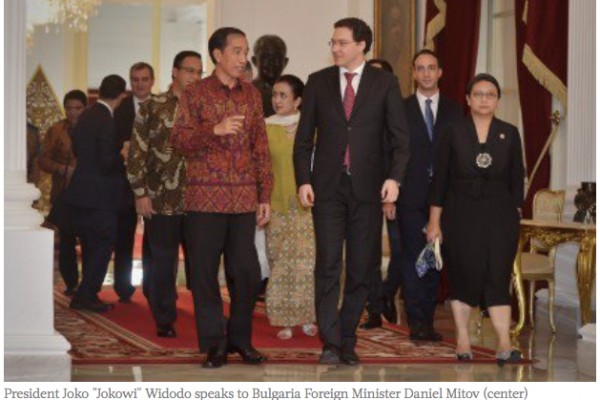 Premier président indonésien à rencontrer les dirigeants des institutions de l'Union Européenne, Joko Widodo se rendra en Europe du 18 au 22 avril prochain. Le commerce et la coopération des services de renseignement seront au cœur des discussions. Copie d'écran de “The Jakarta Post”, le 13 avril 2016.