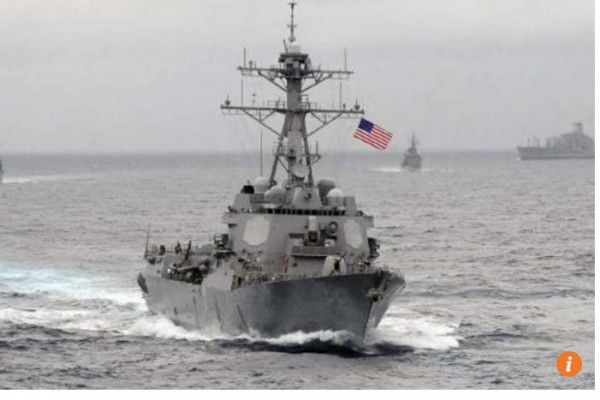 Les Etat-Unis déploient des navires et avions militaires pour faire respecter le droit de la mer. Copie d'écran de “South China Morning Post”, le 22 avril 2016.