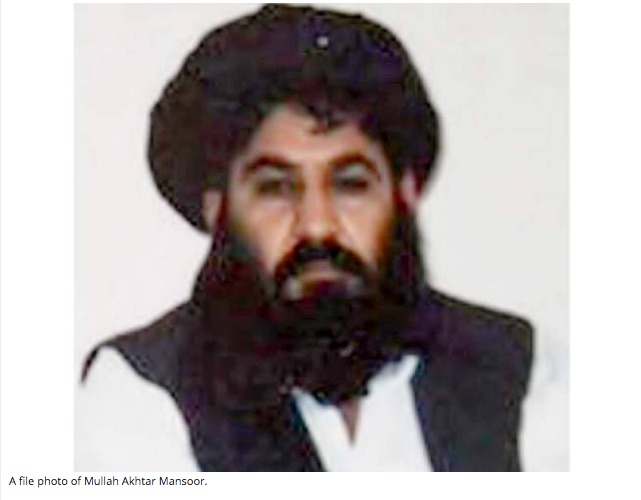 Les talibans afghans ont annoncé que le mollah Akhtar Mansour avait été tué, ils ont aussi nommé son successeur. Copie d'écran du site "The Express Tribune", le 25 mai 2016.