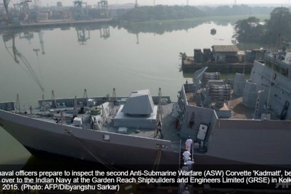 L'Inde et les Etats-Unis se méfient de la présence de sous-marins chinois dans l'Océan indien. Copie d'écran de “Channel News asia”, le 2 mai 2016.