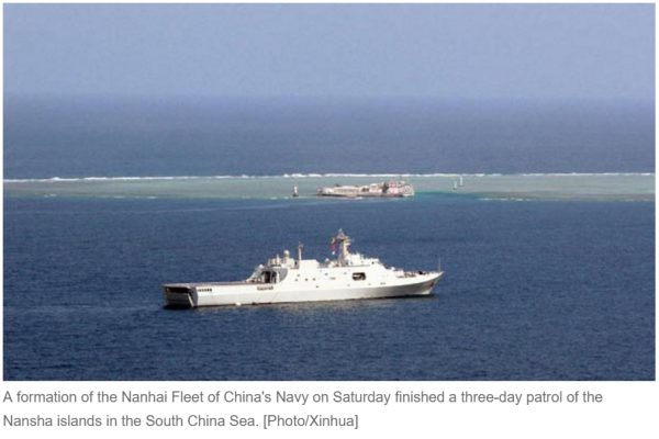 Le quotidien d'Etat chinois se targue d'une nouvelle carte historique réfutant la souveraineté des Philippines en mer de Chine du Sud. Copie d'écran du "China Daily", le 30 mai 2016.
