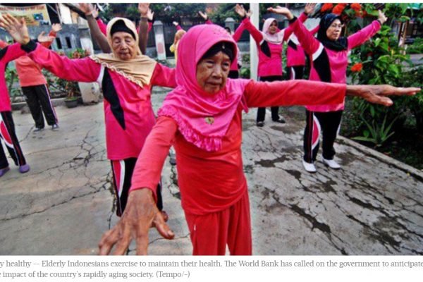 En Asie du Sud-Est, la presse s'interroge sur les conséquences économiques du vieillissement rapide de la population. Copie d'écran du “Jakarta Post”, le 26 mai 2016.