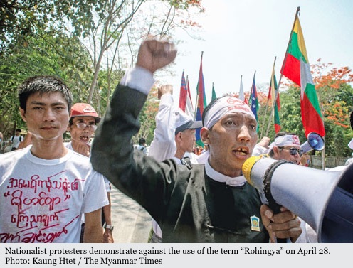 Les nationalistes refusent d'utiliser d'autres termes que "Bengalis" pour désigner les Rohingya. Copie d'écran du Myanmar Times, le 23 juin 2016.