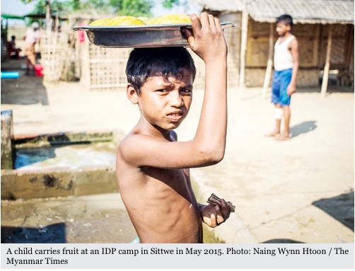 L'ONU affirme que ces violations pourraient être qualifiées de crime contre l'humanité. Copie d'écran du Myanmar Times, le 21 juin 2016.
