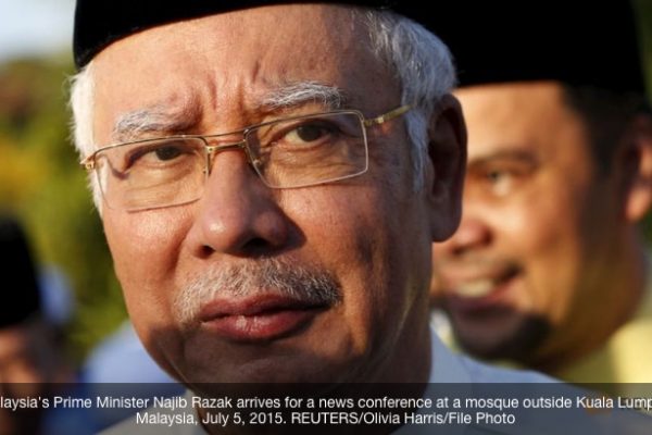Najib Razak s'est exprimé sur les nouveaux rebondissements de l'affaire 1MDB aux Etats-Unis. Copie d'écran de Channel News Asia, le 22 juillet 2016.