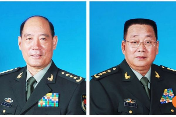 Li Jinhai et Liao Xilong, deux généraux chinois à la retraite, ont été arrêtés au mois de juillet pour corruption. Copie d'écran du South China Morning Post, le 5 août 2016.