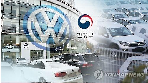 Le ministère sud-coréen de l'Environnement a condamné Audi Vokswagen à 16 millions de dollars d'amende et a interdit de vente 80 modèles du constructeur automobile. Copie d'écran du Korea Herald, le 2 août 2016.