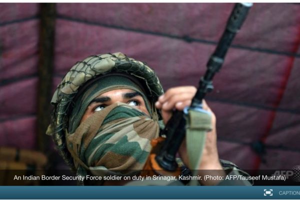 Trois jours après l'attaque meurtrière à la base militaire indienne d'Uri, l'accord de cessez-le-feu aurait été violé dans la zone. Copie d'écran de Channel News Asia, le 21 septembre 2016.