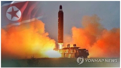La Corée du Nord a procédé au lancement de trois missiles balistiques ce lundi 5 septembre. Copie d'écran de Yonhap, le 5 septembre 2016.