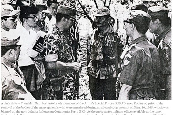 En juillet dernier, le tribunal international de la Haye a reconnu les massacres de 1965 comme crimes contre l'humanité. Un verdict qu'a rejeté le gouvernement indonésien. Copie d'écran du Jakarta Post, le 16 septembre 2016.