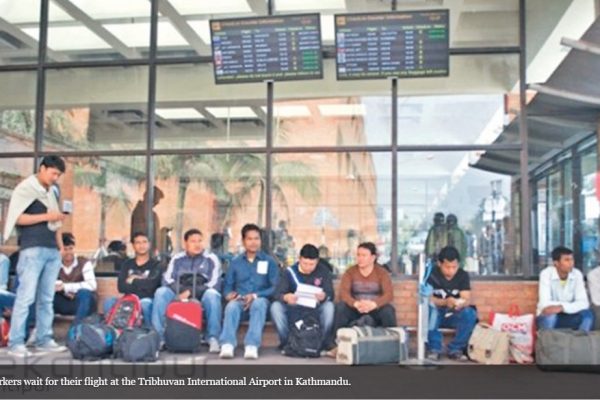 Partir travailler en Malaisie devient hors de prix pour un ouvrier népalais. Copie d'écran du Kathmandu Post, le 19 septembre 2016.