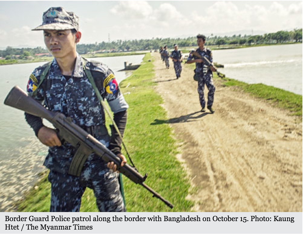 Au total 30 assaillants présumés ont été tués par l'armée régulière birmane, la Tatmadaw, depuis le 9 octobre. Copie d'écran du Myanmar Times, le 18 octobre 2016.