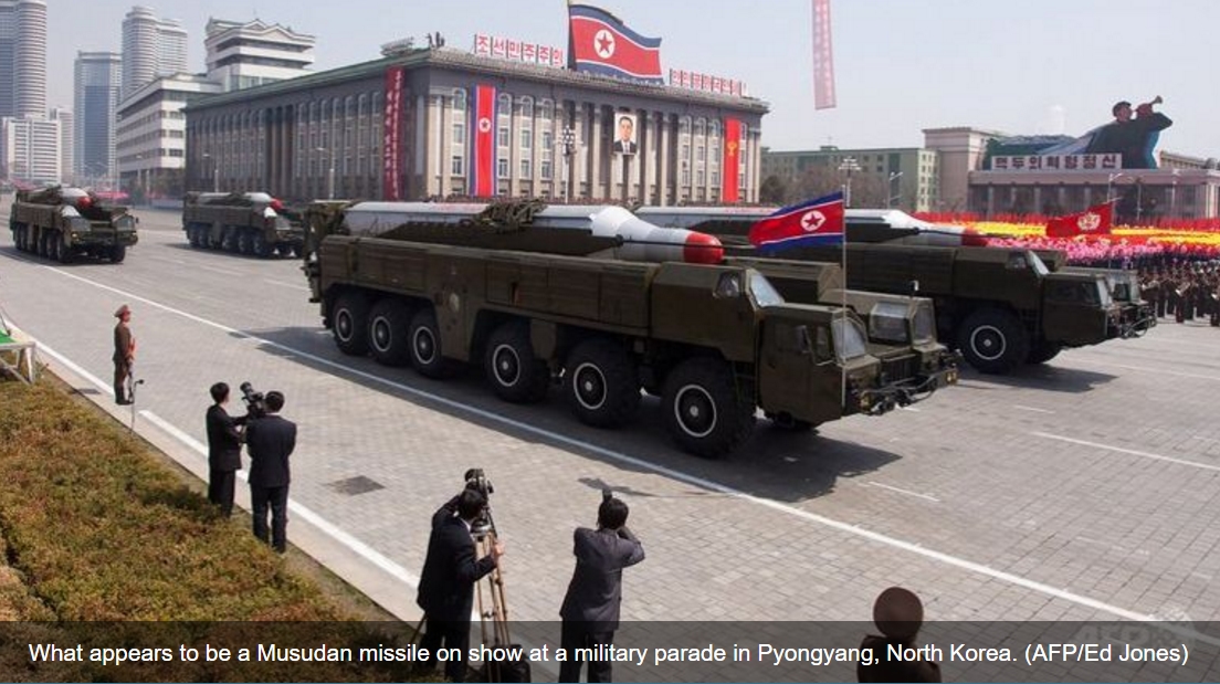 L'élection américaine du 8 novembre pourrait bien inciter Pyongyang à effectuer un nouveau tir de missile. Copie d'écran de Channel News Asia, le 2 novembre 2016.