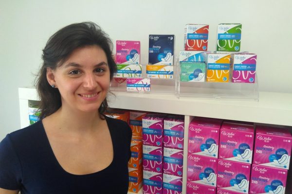 Virginie Pré, cofondatrice de Wishu, société basée à Shanghai et spécialisée dans les produits d'hygiène féminin.
