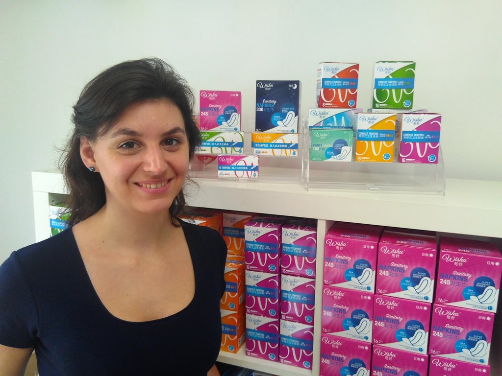 Virginie Pré, cofondatrice de Wishu, société basée à Shanghai et spécialisée dans les produits d'hygiène féminin.