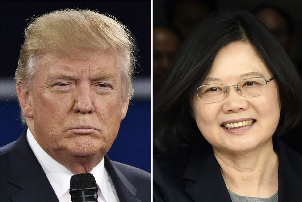Le président-élu des Etats-Unis Donald Trump a reçu vendredi 2 décembre un appel de la présidente de Taïwan, Tsai Ing-wen. Une première depuis 37 ans entre les deux chefs d'Etat. (Crédit : AFP PHOTO / STAFF)
