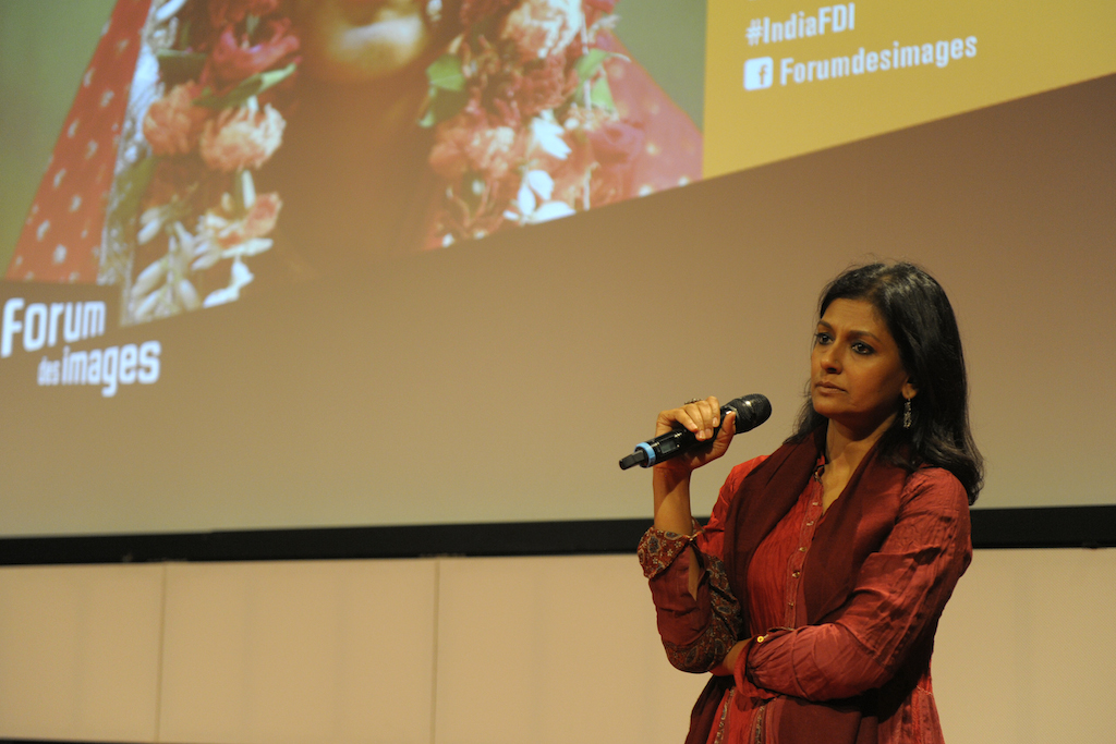 L'actrice et réalisatrice indienne Nandita Das lors du Festival India Express au Forum des Images à Paris en février 2017. (Copyright : Nathalie Prébende)