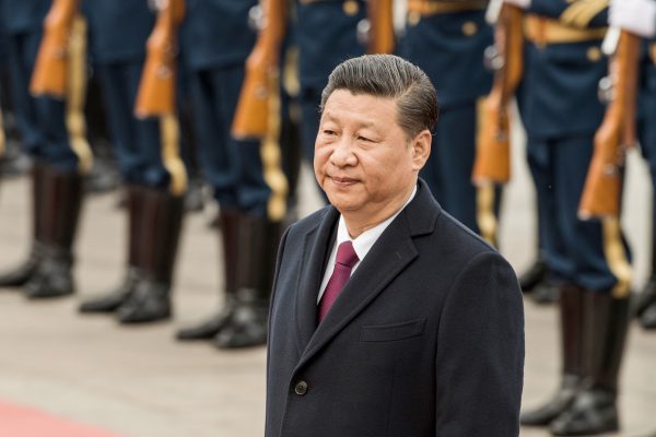 Le président chinois Xi Jinping à Pékin le 10 avril 2017. (Crédits : AFP PHOTO / Fred DUFOUR)