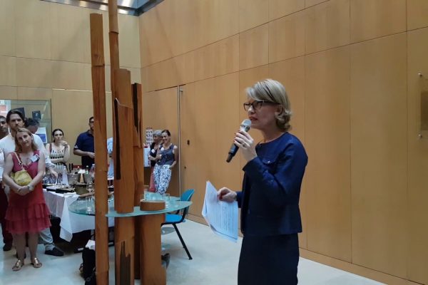 Anne Genetet lance sa campagne sous l'étiquette La République en Marche (LRM) lors d'une réunion à l'ambassade de France à Singapour le 20 mai 2017. (Source : Youtube)