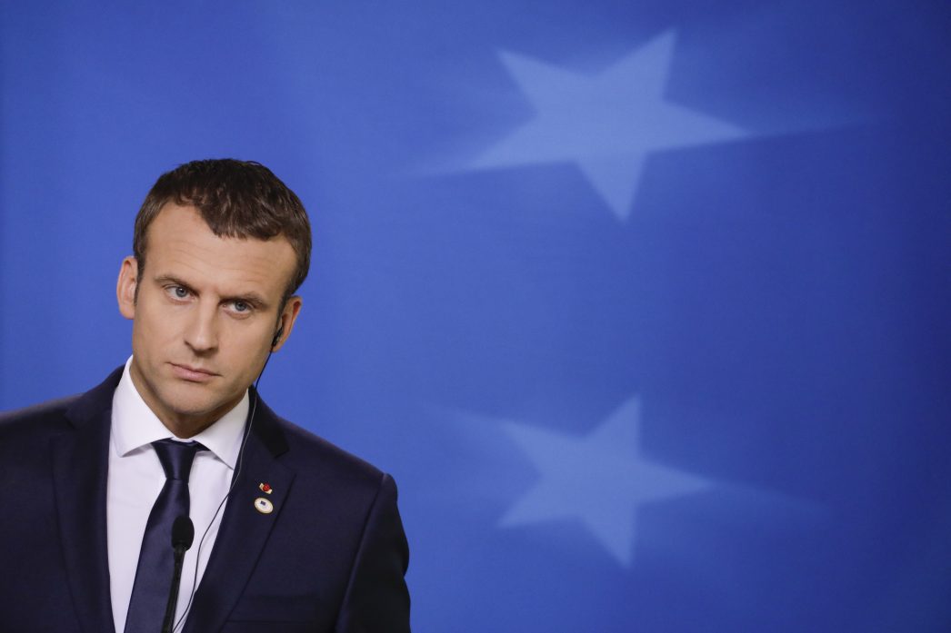 Le Président de la République française Emmanuel Macron lors d'un sommet européen à Bruxelles, le 23 juin 2017.