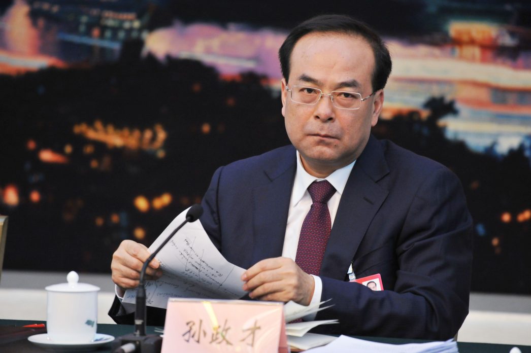 Le désormais ancien chef du Parti de la municipalité de Chongqing, Sun Zhengcai.