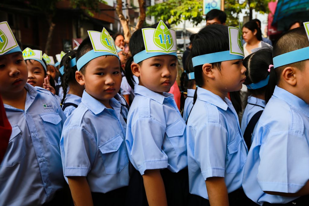 La rentrée des classes à Hô-Chi-Minh-Ville, le 5 septembre 2015. (Crédits : CITIZENSIDE/GIANG PHAM / via AFP)