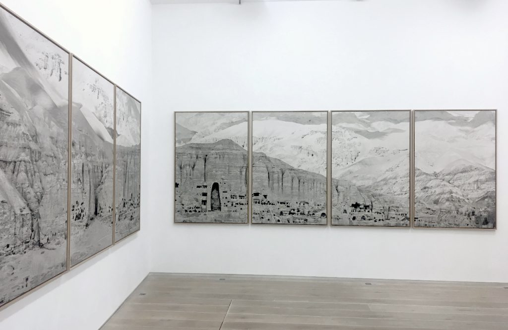 "À Bâmiyân" de Pascal Convert à la galerie Eric Dupont à Paris, 2017. (Copyright : galerie Eric Dupont, Paris)