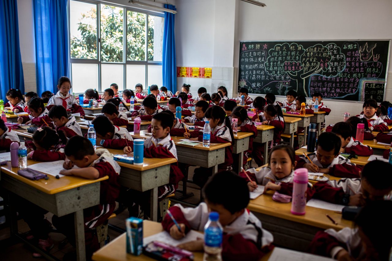 Une école à Dali, dans la province chinoise du Yunnan.