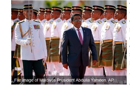 Maldives, l'islam radical en question. Copie d'écran du site "First Post", le 11 avril 2016.
