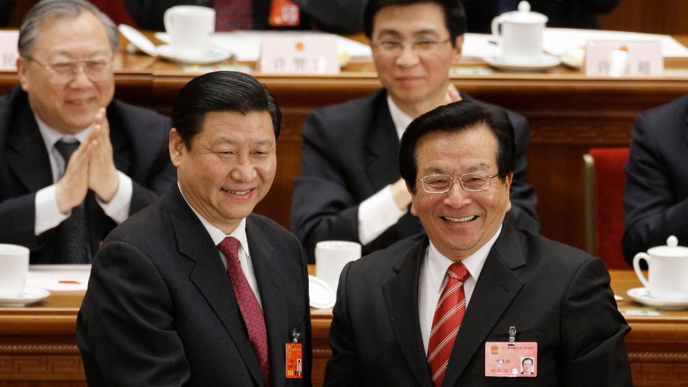 Le président chinois Xi Jinping a presque terminé d'éliminer politique la "bande du Jiangxi" menée par Zeng Qinghong, ex-vice-président. (Source : ITV)