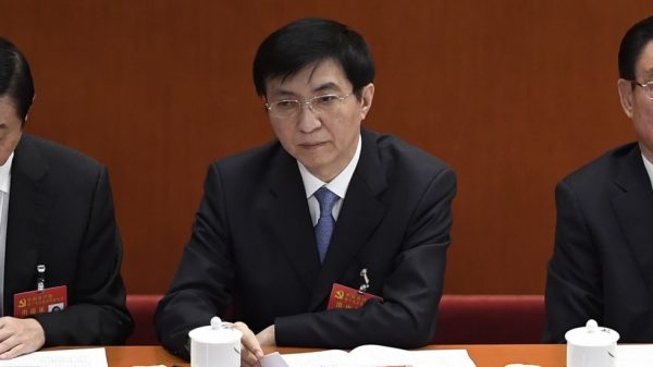 Wang Huning, membre du comité permanent du Politburo et directeur du bureau central de recherches politiques. (Source : South China Morning Post)