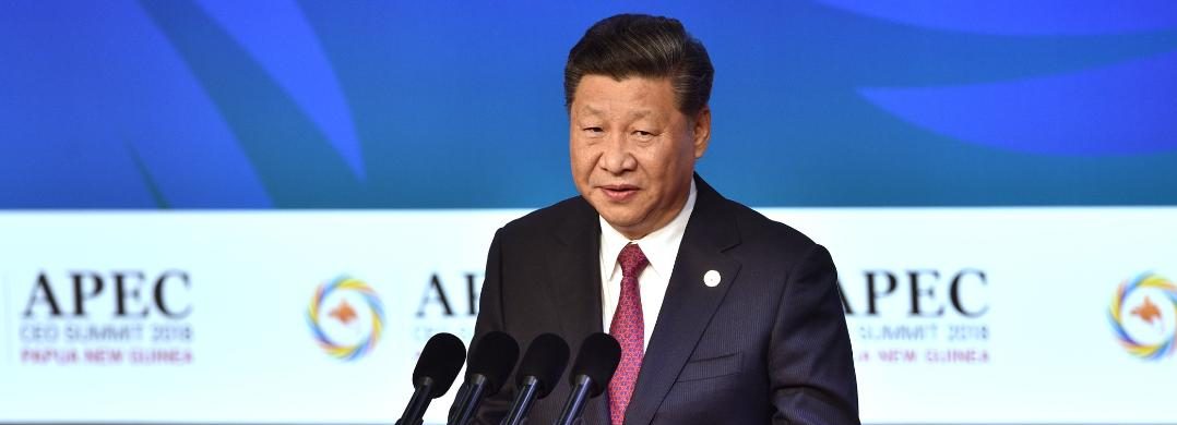 Le président chinois Xi Jinping au sommet de l'APEC, le Forum de coopération économique de l'Asie-Pacifique, à Port-Moresby le 17 novembre 2018. (Source : CNN)