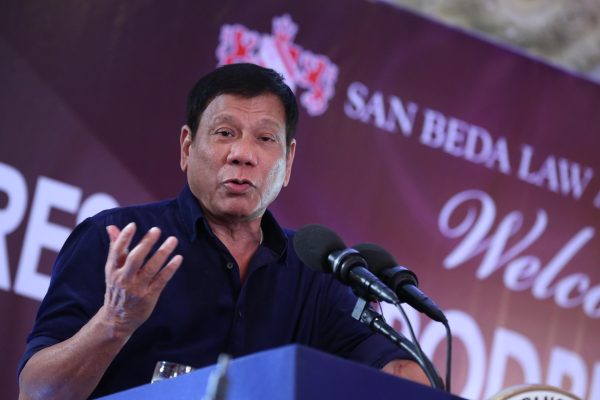 Le président philippin Rodrigo Duterte. (Source : Rappler)