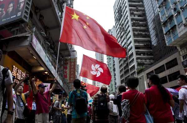 Manifestation pro-Pékin à Hong Kong en août 2014. (Source : Foreign Policy)