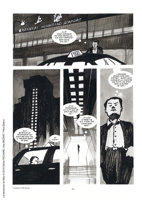 Extrait de la bande dessinée "La danseuse de Mao", scénario Olivier Richerd, dessin Hza Bazant, Pika Graphic. (Copyright : Pika Graphic)
