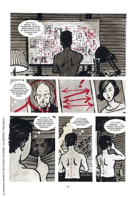 Extrait de la bande dessinée "La danseuse de Mao", scénario Olivier Richerd, dessin Hza Bazant, Pika Graphic. (Copyright : Pika Graphic)