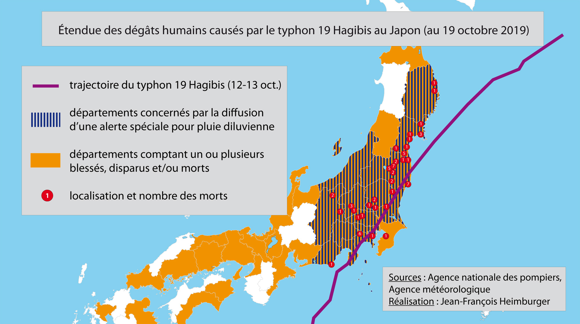 Japon : pourquoi le typhon Hagibis a été aussi meurtrier et destructeur