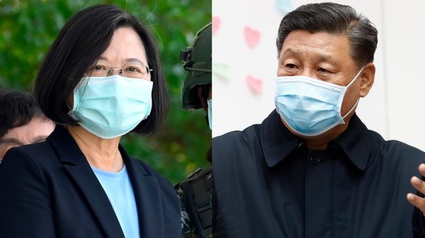 La présidente taïwanaise Tsai In-wen, à gauche, et le président chinois Xi Jinping, à droite. Source : Nikkei Asian Review